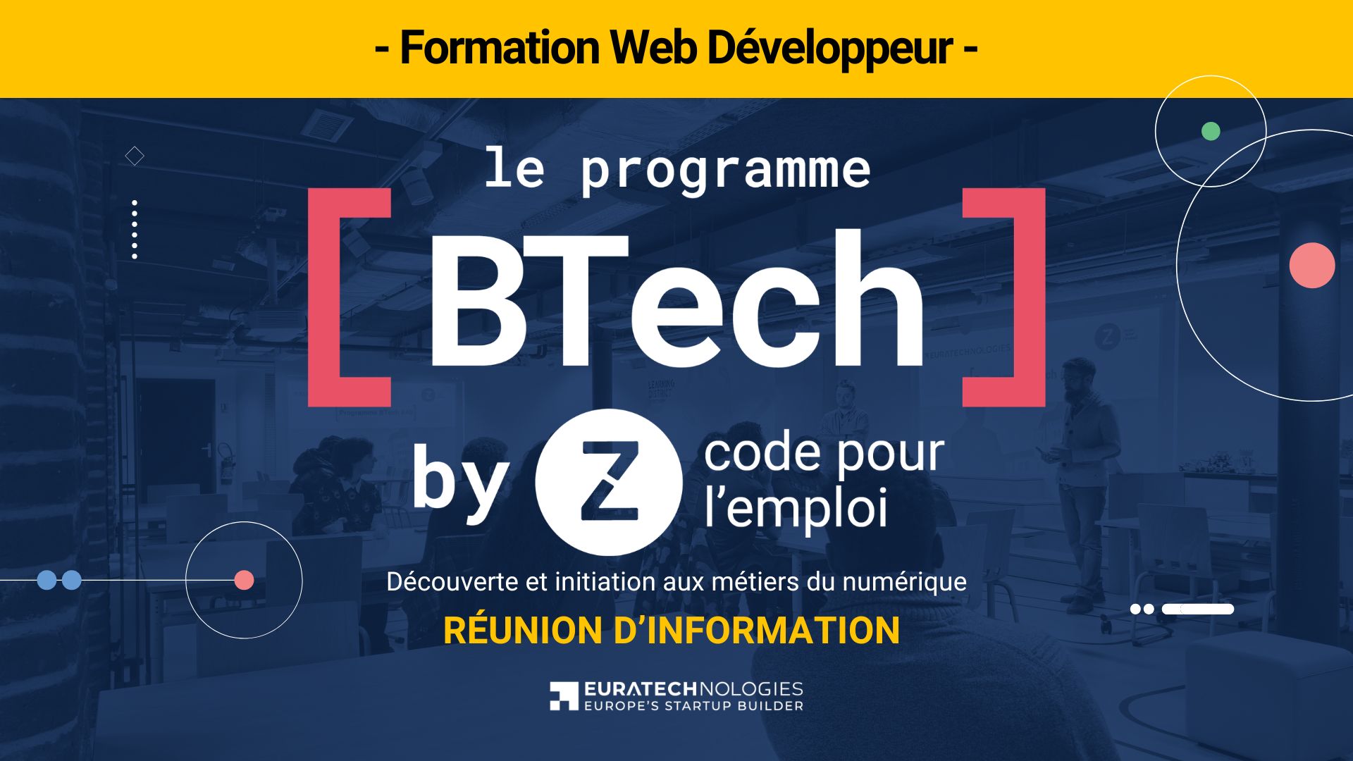 Prochaine réunion d'information Btech Dev Web #50